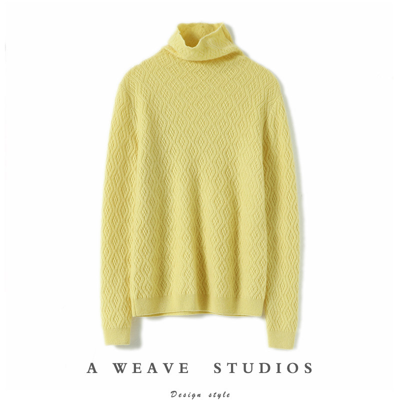 启超再出通勤神搭！重工100%山羊绒衫女高领纯羊绒毛衣针织打底衫,淘宝优惠券,粉丝福利购,淘宝优惠卷