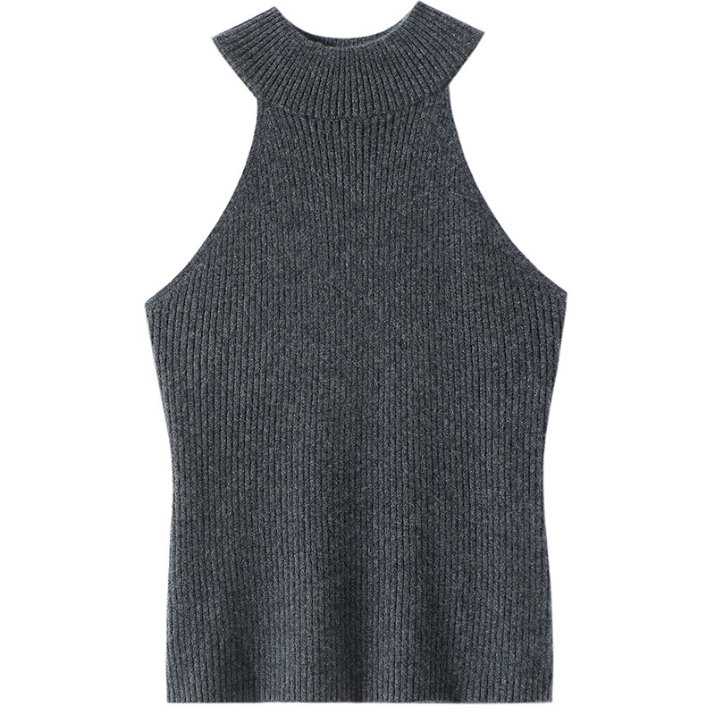 内搭外穿皆可！挂脖削肩100%纯羊绒衫女半高领羊绒毛衣针织打底衫,淘宝优惠券,粉丝福利购,淘宝优惠卷