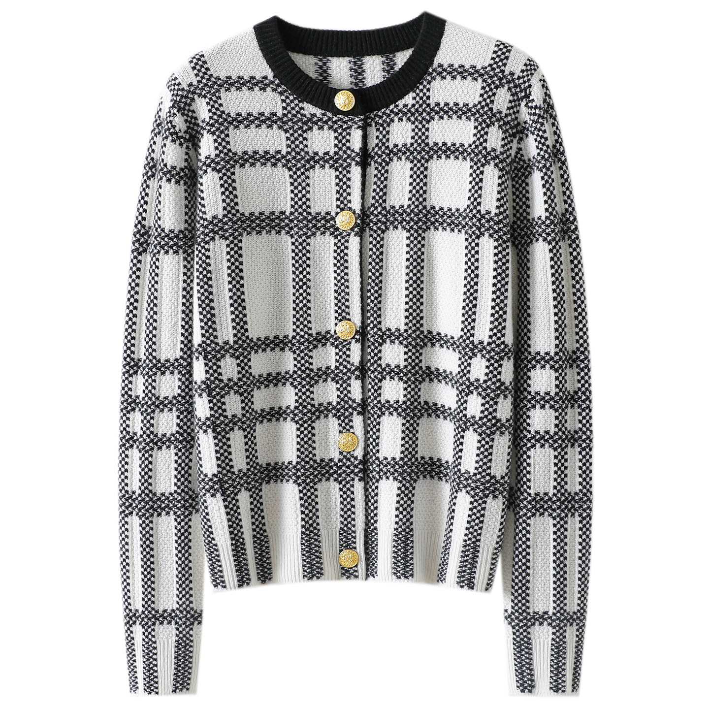 气场全开！加厚100%纯山羊绒衫开衫女圆领纯羊绒毛衣针织外套秋冬,淘宝优惠券,粉丝福利购,淘宝优惠卷