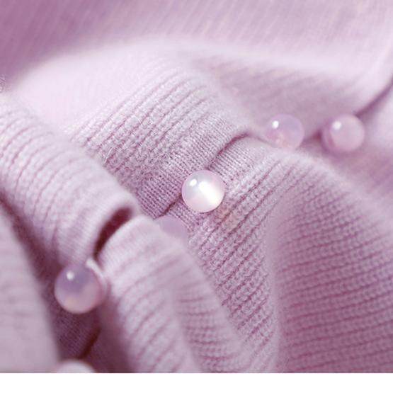 豪门贵媳妇~秋冬V领100%纯山羊绒开衫女纯羊绒毛衣针织开衫小外套,淘宝优惠券,粉丝福利购,淘宝优惠卷