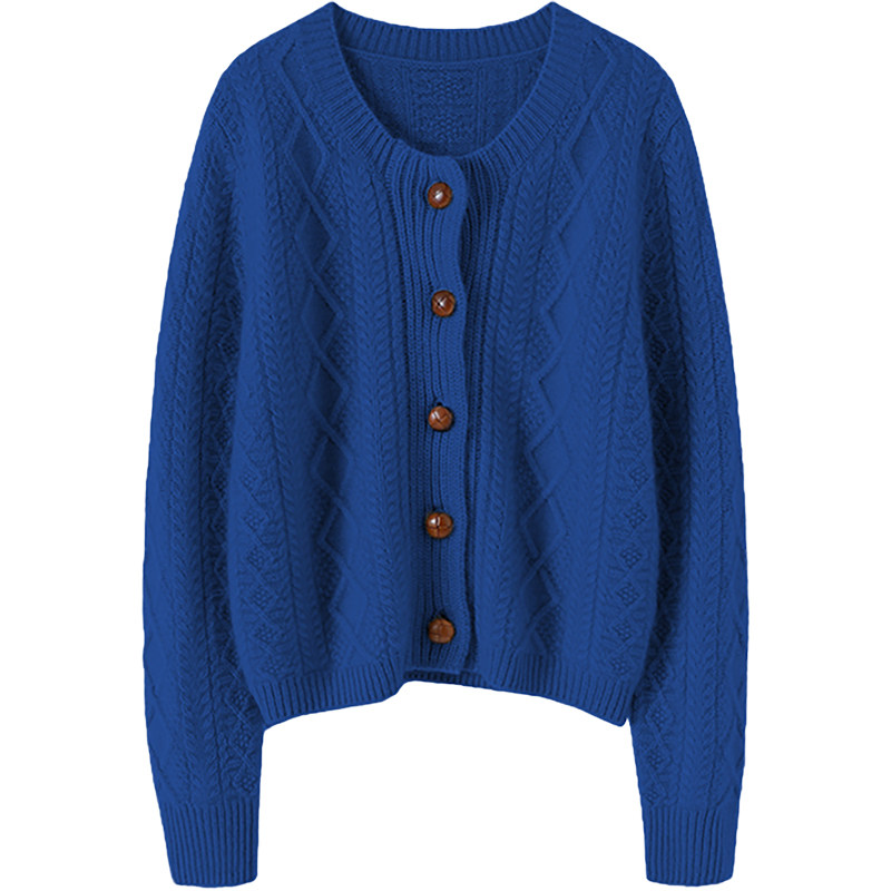 优雅又气场！加厚山羊绒开衫100纯羊绒女圆领毛衣针织外套秋冬季,淘宝优惠券,粉丝福利购,淘宝优惠卷