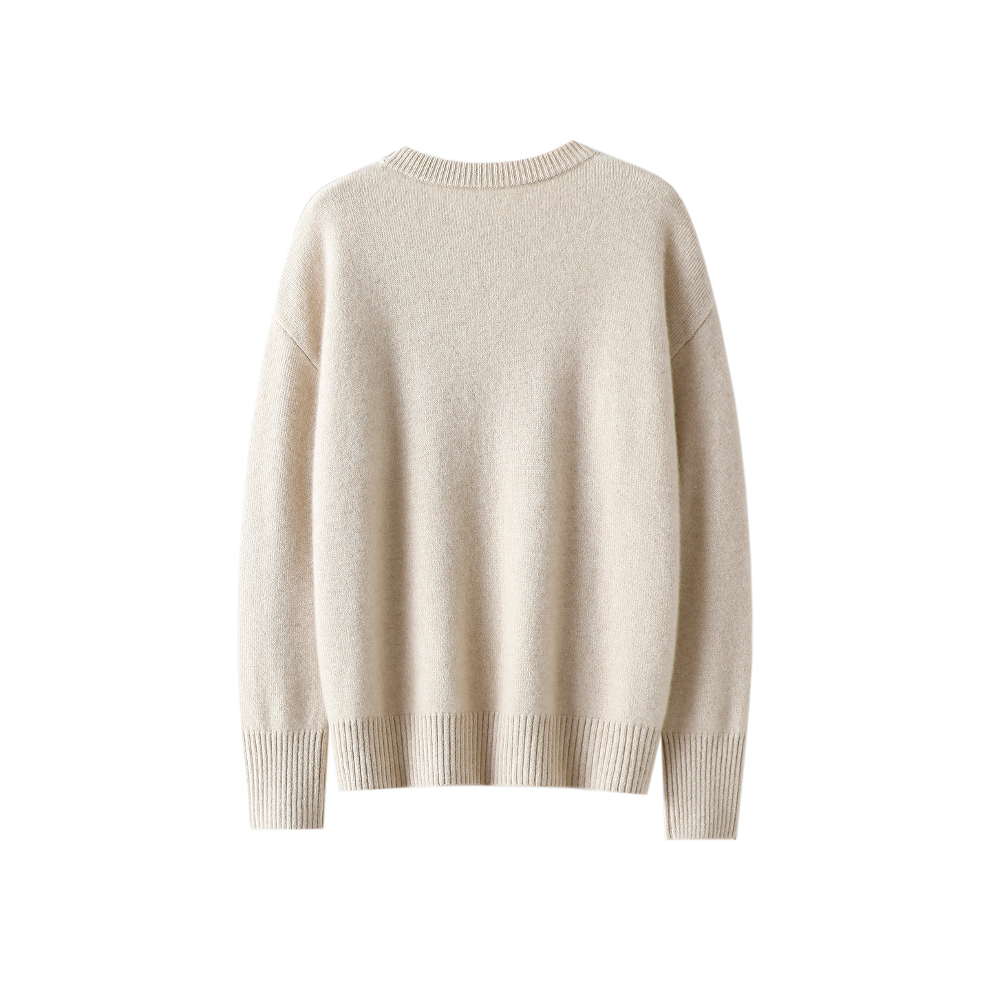 可爱小羊~秋冬加厚100%纯山羊绒衫女圆领纯羊绒毛衣针织衫宽松,淘宝优惠券,粉丝福利购,淘宝优惠卷