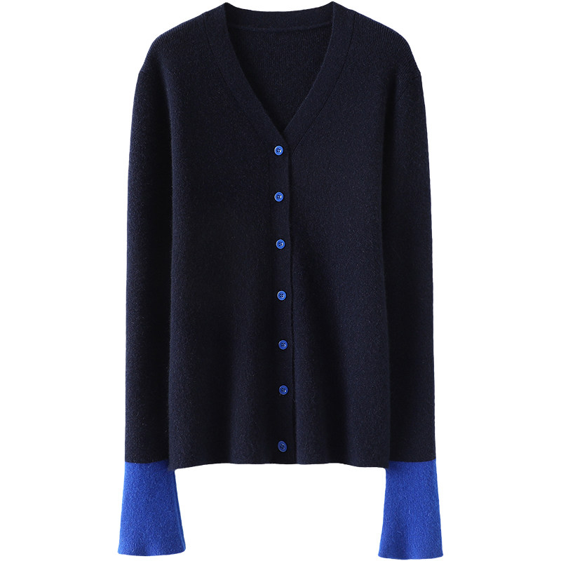 如此精致美好~喇叭袖羊绒开衫女纯羊绒毛衣针织开衫修身秋冬百搭,淘宝优惠券,粉丝福利购,淘宝优惠卷