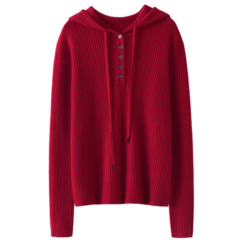 启超胜在细节～连帽100%羊绒衫女纯山羊绒毛衣针织打底衫秋冬帽衫,淘宝优惠券,粉丝福利购,淘宝优惠卷