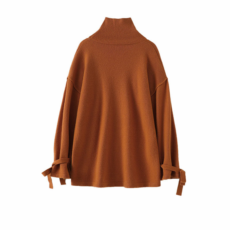 招摇过市！廓袖绑带高领羊绒衫100纯羊绒女加厚秋冬慵懒风毛衣,淘宝优惠券,粉丝福利购,淘宝优惠卷