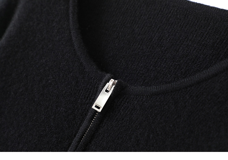 灵魂百搭力推！拉链大圆领羊绒衫女修身纯羊绒毛衣针织打底衫秋冬,淘宝优惠券,粉丝福利购,淘宝优惠卷