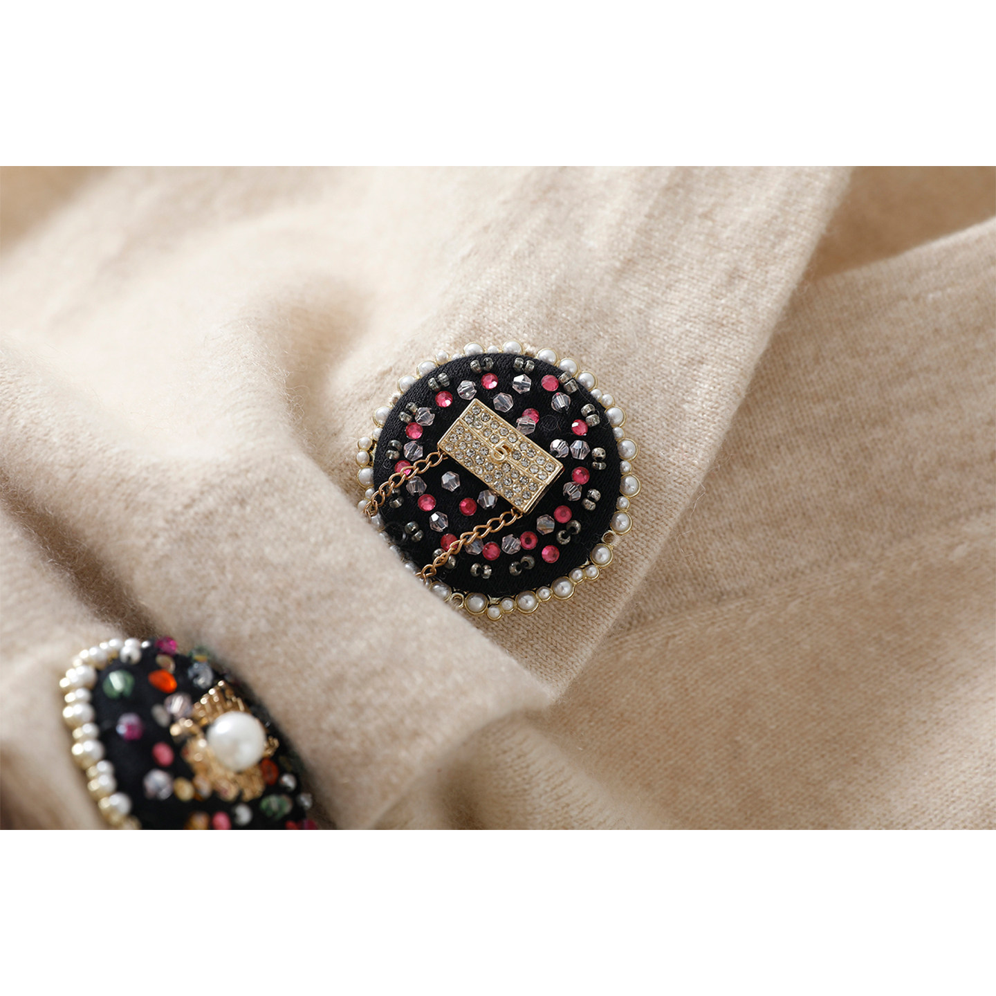 爆气质！拒绝不了~V领100%纯山羊绒开衫女背心羊绒毛衣坎肩马甲,淘宝优惠券,粉丝福利购,淘宝优惠卷