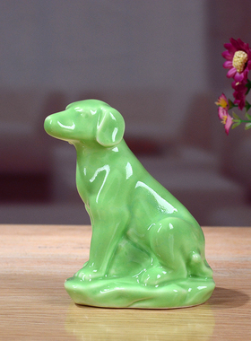 工艺十二生肖绿色吉祥物装饰品