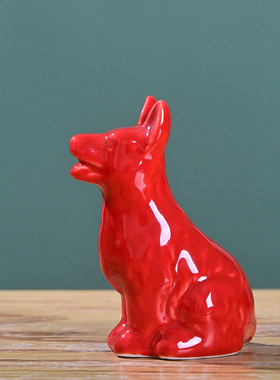 精致简约桌面书房动物可爱放现代