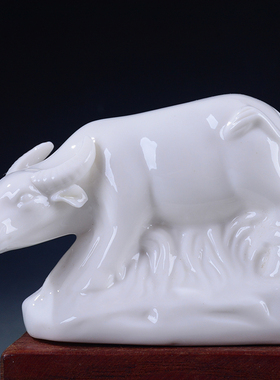 吉祥生肖虎摆件镇宅送礼德化陶瓷