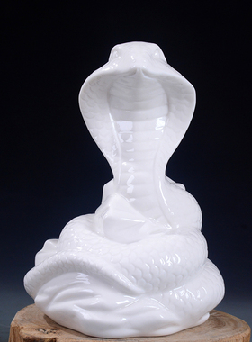 白色陶瓷12生肖风水镇宅上山虎