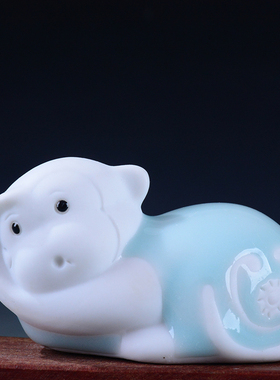 陶瓷12生肖家居客厅风水工艺品