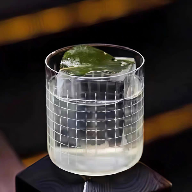 Bar Plaid Engraved Ultra-Thin Slanted Colin Cup HighBall Cup Hi Stick Cup Gin ແລະ Tonic Cup Colin Highball Cup