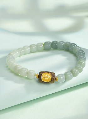 印象瑞红圆珠手串手链和田玉手饰