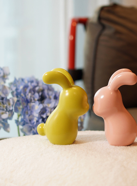 陶瓷摆件新中式客厅前台书桌生肖