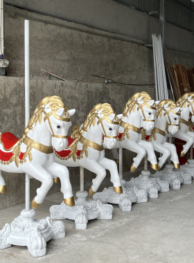 独角兽婚礼美陈橱窗飞马道具现货