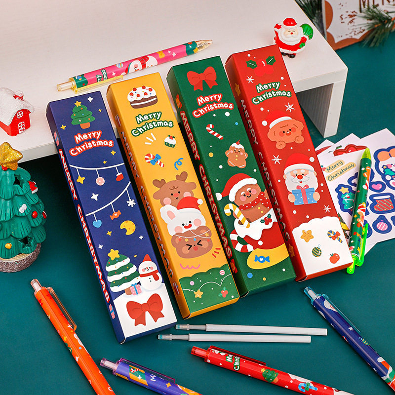 New Christmas Gel Pen Stationery Set