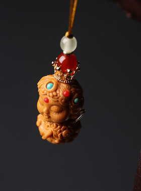 芭比木绿度母吊坠手机链