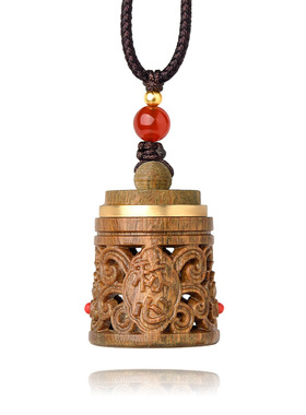 绿檀木称心如意香囊嘎乌