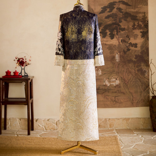 秀禾服男士婚服2025新款结婚礼服接亲服新郎中式婚礼敬酒服龙凤褂 - 图3