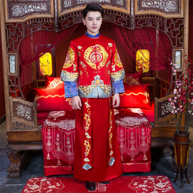 男秀禾服2020新款结婚中式龙凤褂 依鸾民族服装