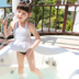 Cô gái áo tắm Trẻ em Xiêm Big Boy Công chúa Váy Kích thước lớn Bảo thủ Sinh viên Sọc Boxer Cô gái Đồ bơi - Bộ đồ bơi của Kid đồ tắm cho bé Bộ đồ bơi của Kid