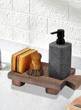 Wooden Base Bracket Bathroom Soap Tray Wooden Vertical Pipe