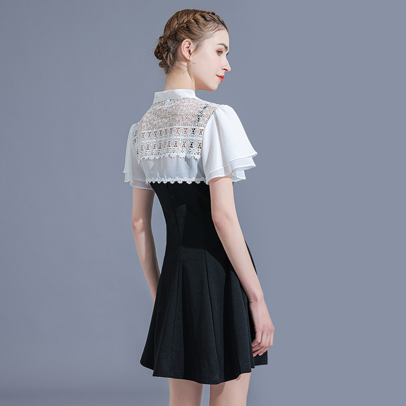 蕾丝超短款女飞飞袖开衫外搭小坎肩 悦吻短外套