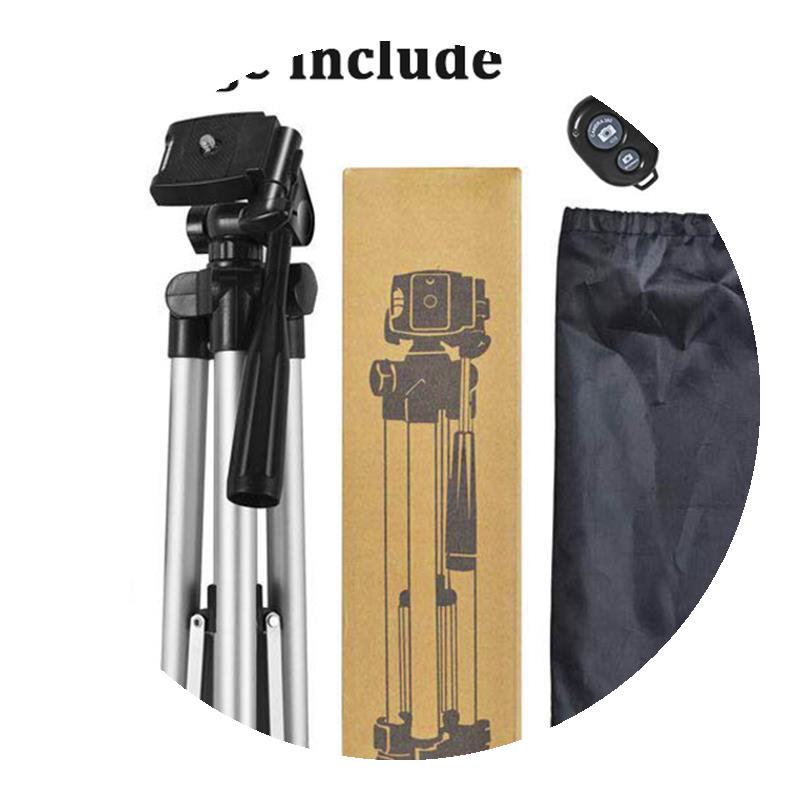 Mobile Smart Phone Camera Tripod Stand Holder Clip Remote - 图2