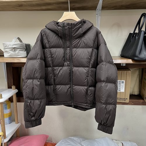 设计感双拉链连帽短款羽绒服女冬季宽松显瘦加厚保暖90白鸭绒外套 - 图2