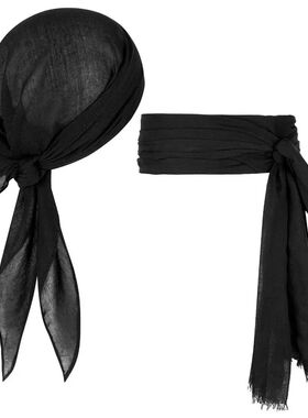 2Pcs/set Captain Jack Sparrow Halloween Festival Costume Hip