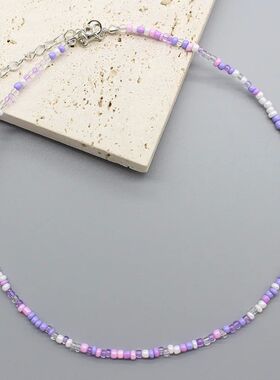 Simple Seed Beads Choker  Women KoreanCharm Colorful Handmad