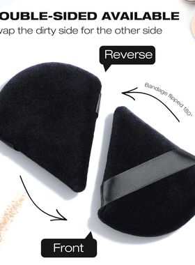 2/3/5/6/12Powder Puff Face Makeup Soft velvet Triangle Powde