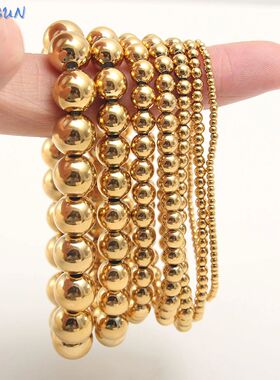 Trend Stretch Stainless Steel Bracelets Gold Sliver Color 2M