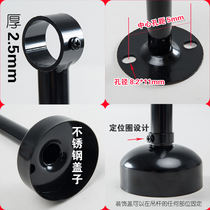 Side Mount Black Clothes Hanger Stainless Steel Clotheshorse balcony Wall clotheshorse Top clothes Hanging Clothes Pole Indoor outside Home