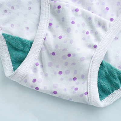 AB内衣女纯棉裤身高腰抗菌短裤中老年印花宽松大码三角裤内裤0182