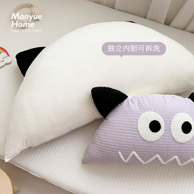蔓越家 可爱儿童房全棉床头靠背卡通ins卧室午睡靠枕客厅沙发抱枕,淘宝优惠券,粉丝福利购,淘宝优惠卷