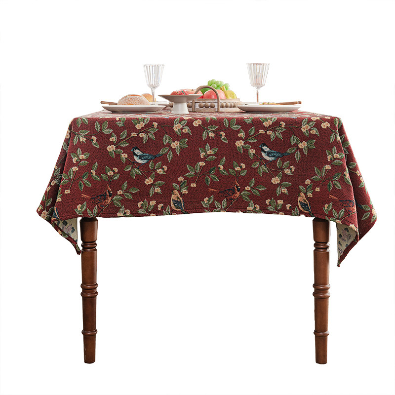 蔓越家高级感提花桌布餐桌垫子布艺餐垫长方形茶几圆桌边柜台布,淘宝优惠券,粉丝福利购,淘宝优惠卷