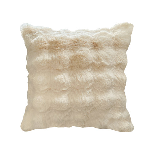 蔓越家 ins毛绒抱枕靠垫法式绣花卧室软装床头靠枕抱枕套不含芯 - 图3