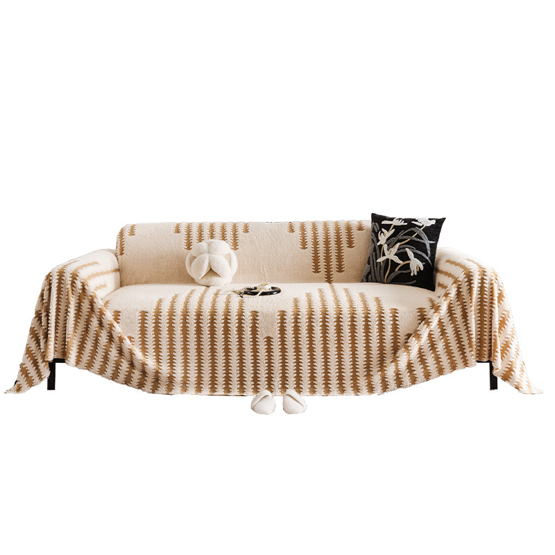 蔓越家 高性价比 毛绒沙发巾客厅全铺秋冬沙发垫沙发套罩布可机洗,淘宝优惠券,粉丝福利购,淘宝优惠卷