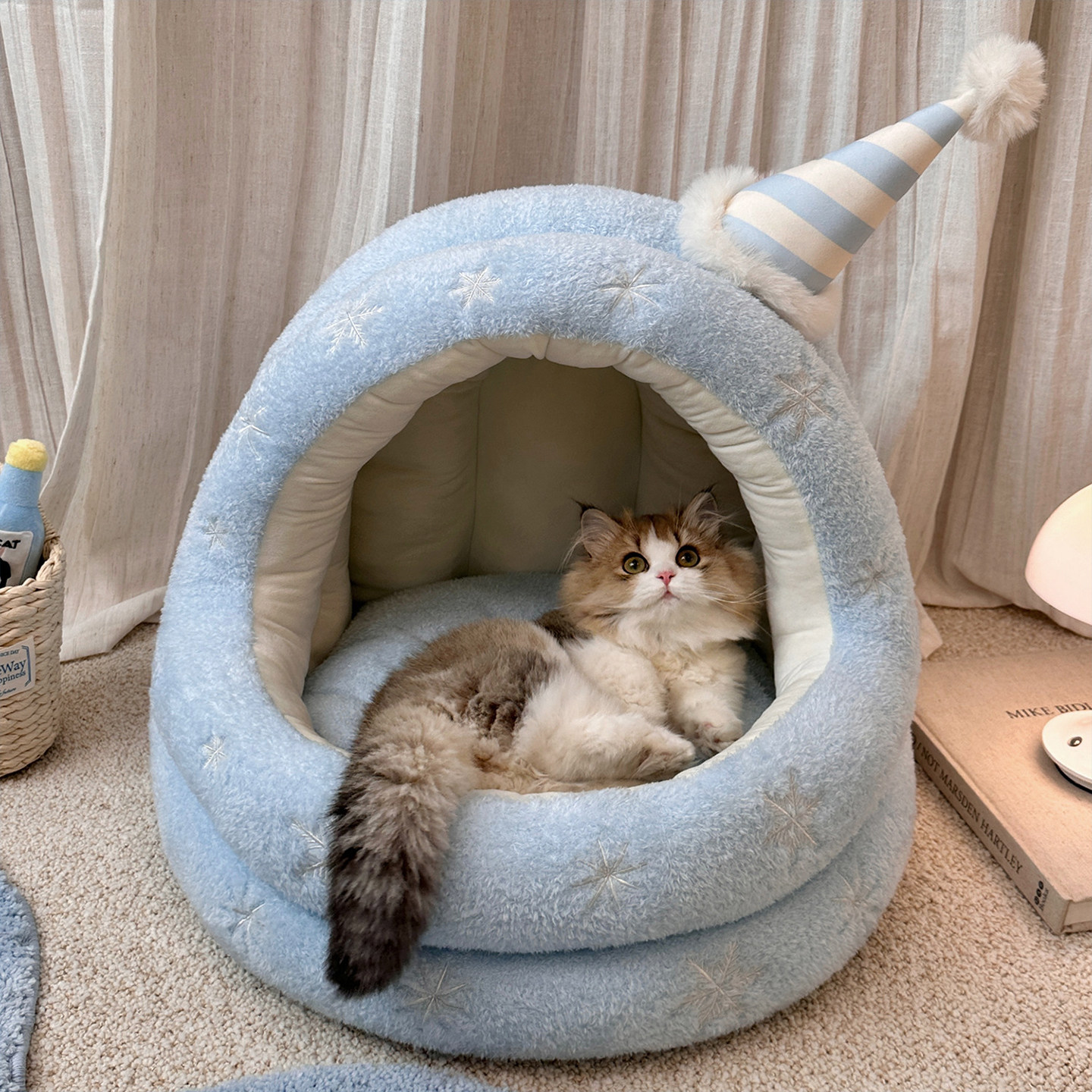 芝小麻TOOCAT雪屋蒙古包猫窝半封闭式宠物窝冬天保暖猫窝狗窝猫床,淘宝优惠券,粉丝福利购,淘宝优惠卷