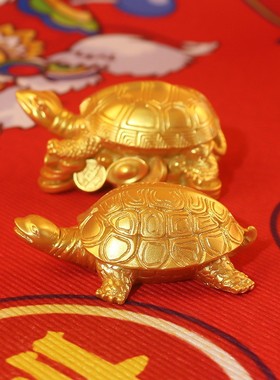 一周岁抓周乌龟纪念宝宝踩金龟千年龟中式纯手工艺抓周生日摆件
