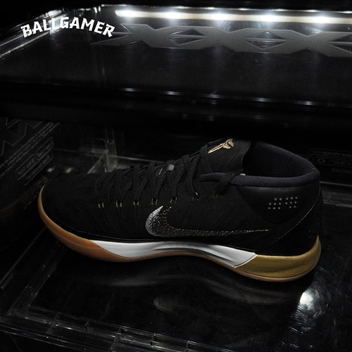成都1仓 Nike Kobe AD 科比 系带 减震防滑 中帮 实战篮球鞋 男款 - 图1