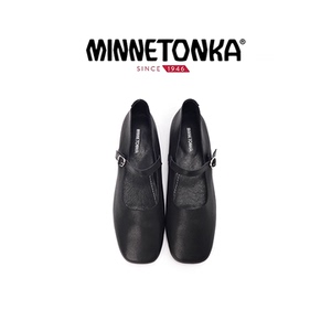 【MINNETONKA】新款方头一字扣玛丽珍鞋