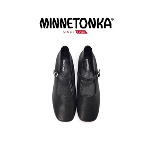 【MINNETONKA】新款方头一字扣玛丽珍鞋