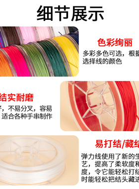 【扁丝弹力线】拉力强回弹快