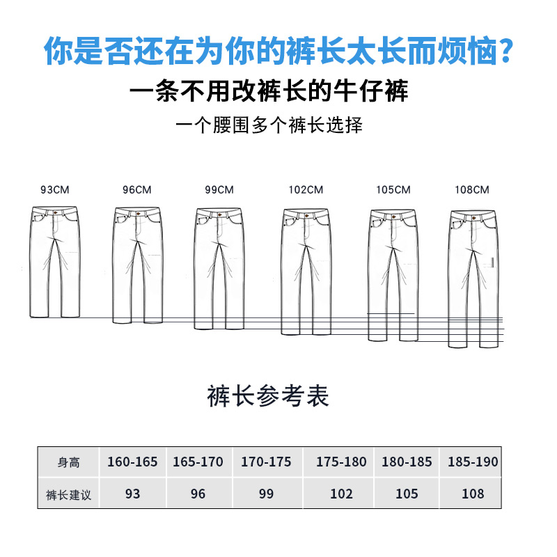 【定制裤长】夏季新款黑色酵洗赤耳丹宁牛仔裤男休闲宽松直筒裤 - 图3