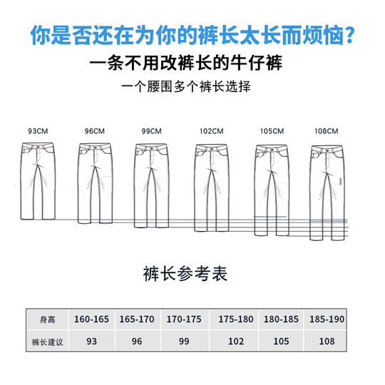 2025 New American Retro Slim Fit Stretch Small Leg Pants Straight Men's Winter Style