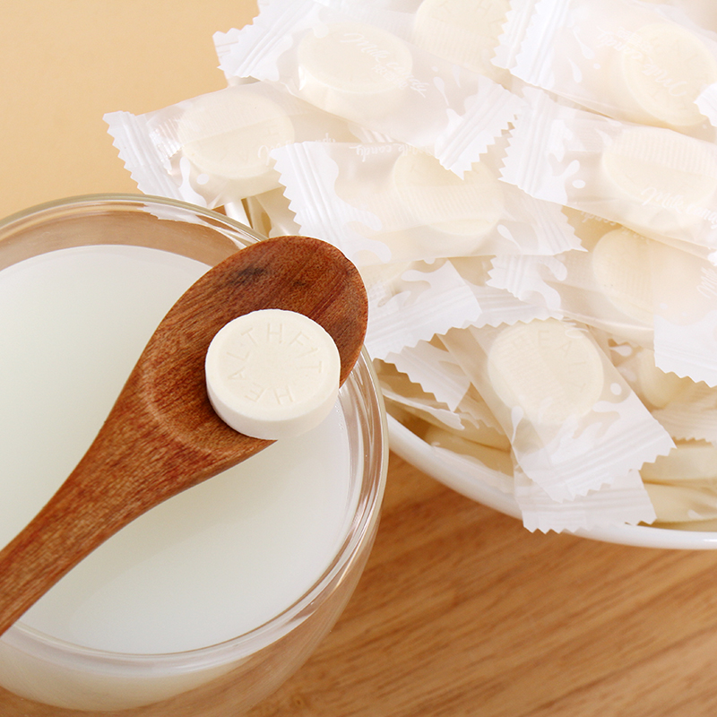 宜康旗舰店含膳食纤维奶片500g 干吃片装奶贝儿童零食孕妇健康营养非内蒙古3