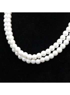 法式珍珠项链女小众高级感